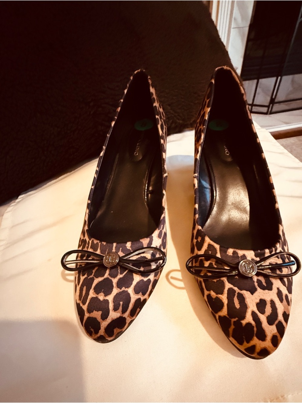 BANDOLINO ANIMAL PRINT WEDGES - SZ 8 NWT